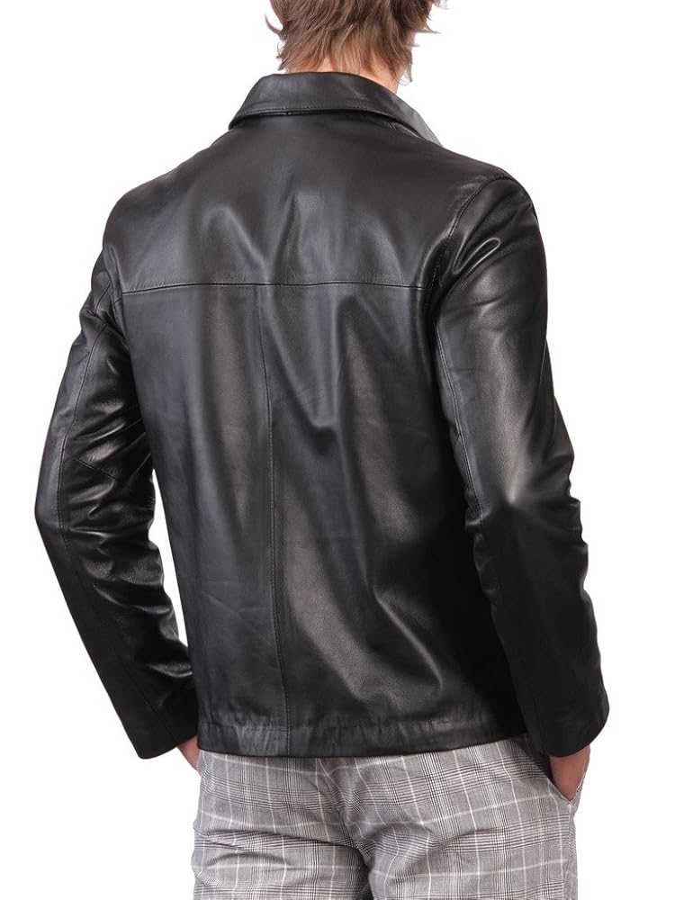 Mens Cow Leather Jacket Kingdom Leather KC007 - XXS at